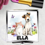 3085 personalised cat dog compact mirror 2
