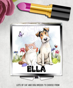 3085 personalised cat dog compact mirror 2
