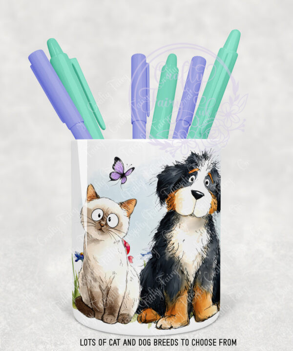 3090 personalised cat dog pen brush pot 1