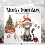 3095 personalised cat xmas card 1