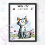 3097 personalised cat printed image 1