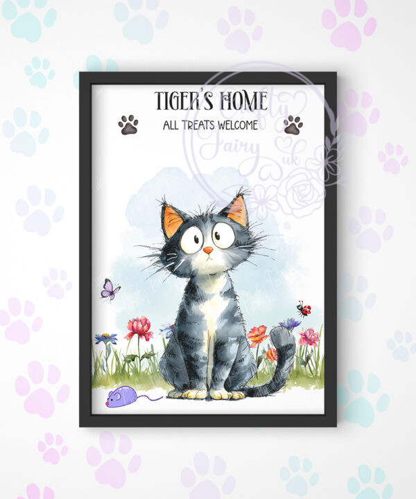 3097 personalised cat printed image 1