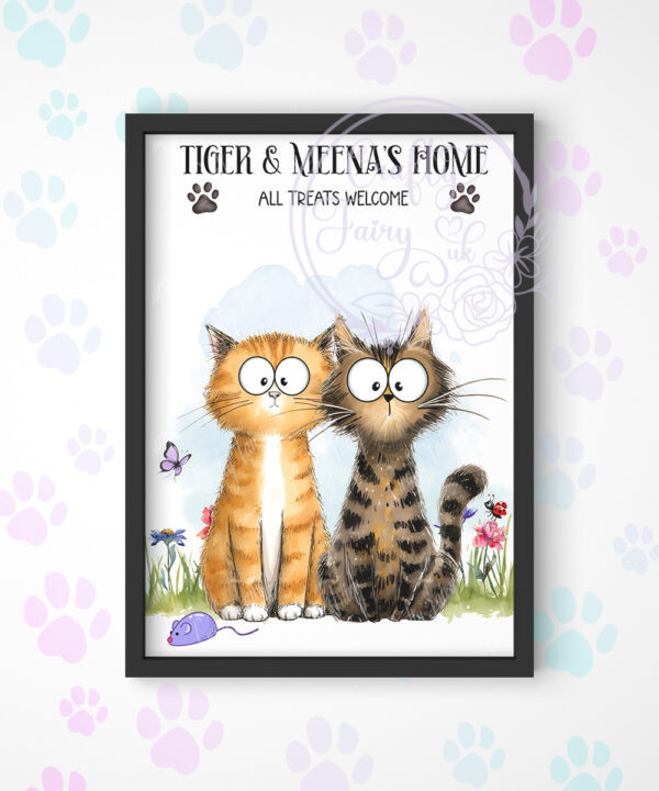 3097 personalised cat printed image 2