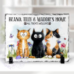 3100 personalised cats welcome home slate sign 1