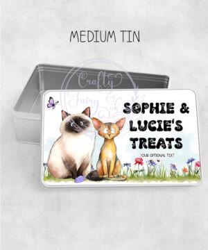 3101 personalised cats treats tin 1