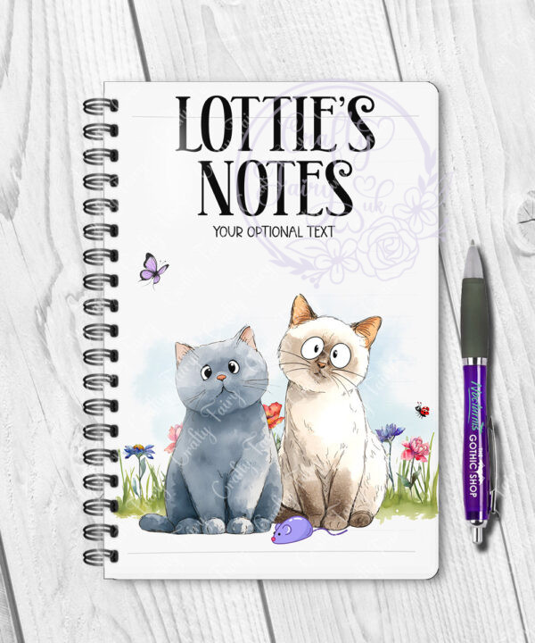 3102 personalised cats notebook 1