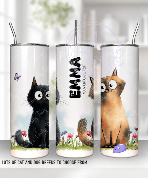 3106 personalised cats tumbler 1