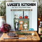 3109 personalised cats chopping board 3