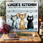 3110 personalised cats chopping board 3