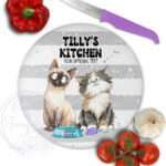 3111 personalised cats chopping board 1