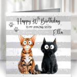 3121 personalised cat birthday card 1