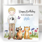 3130 personalised cat dad birthday card 1