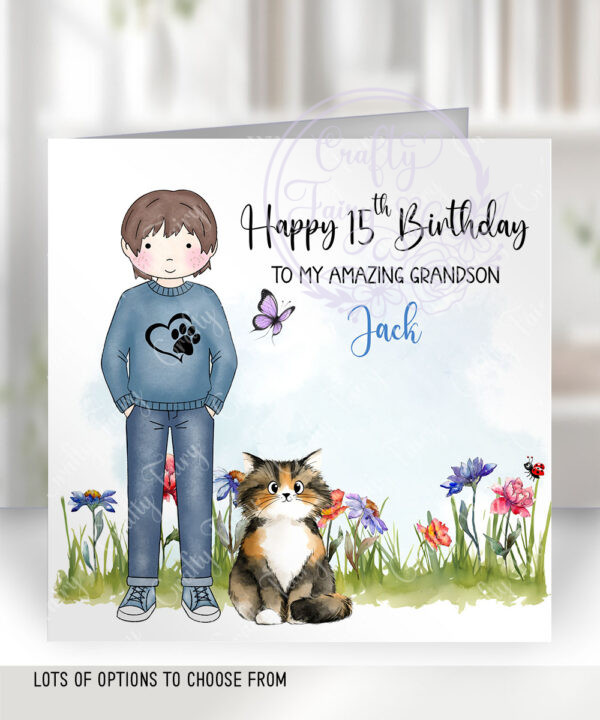 3130 personalised cat dad birthday card 2