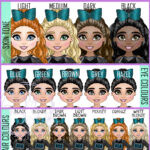 3171 aca skin hair eye options