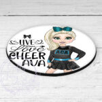 3175 personalised aca cheerleader coaster 1