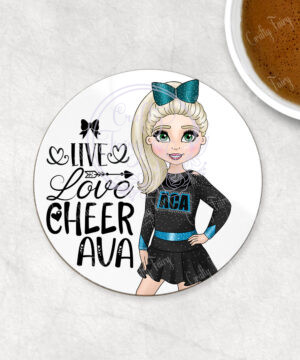 3175 personalised aca cheerleader coaster 2