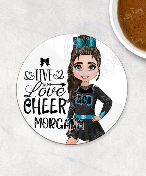 3175 personalised aca cheerleader coaster 3