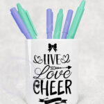 3190 personalised aca cheerleader pen pot 2