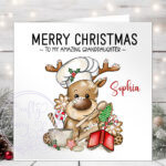3209 reindeer chef baker christmas card 1