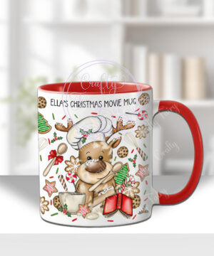 3210 reindeer chef baker christmas mug 1