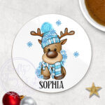 3221 personalised reindeer bue coaster 2