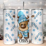 3222 personalised reindeer bue tumbler 1