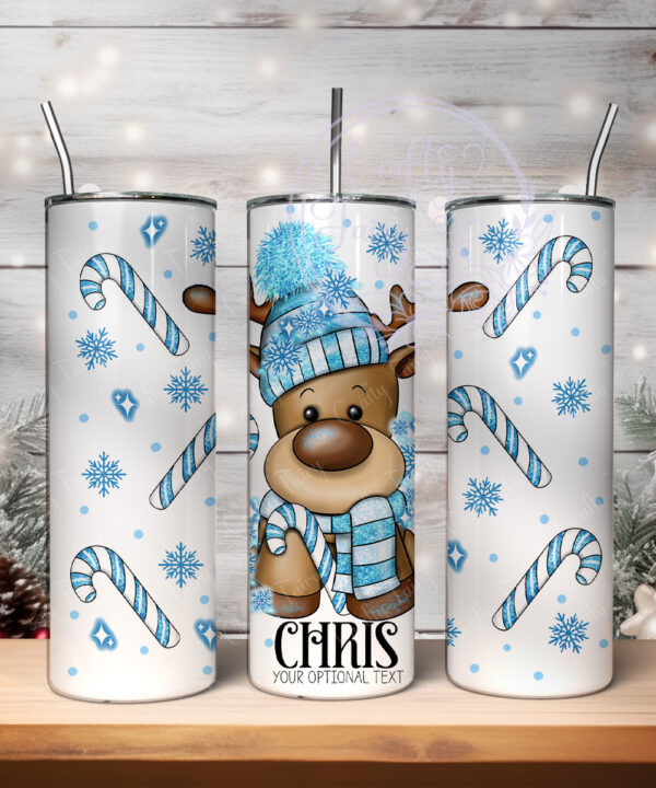 3222 personalised reindeer bue tumbler 1