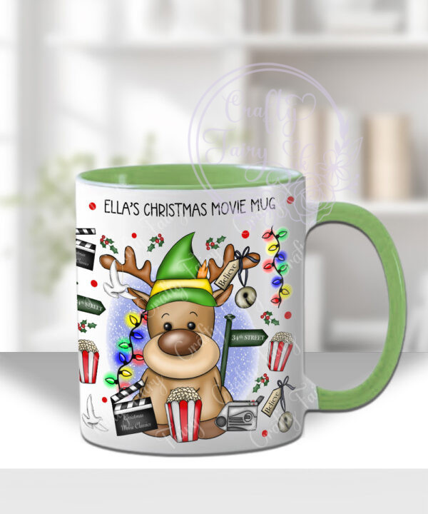 3238 personalised reindeer elf christmas mug 2