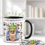 3238 personalised reindeer elf christmas mug 4