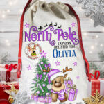 3247 personalised reindeer santa sack 1
