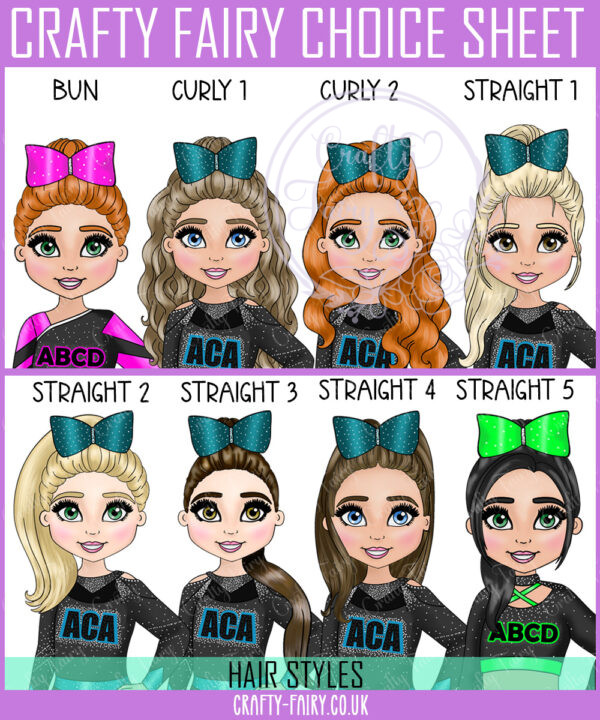 3252 cheer hair style options