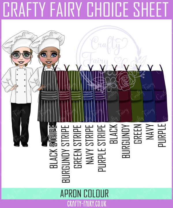 personalised female chef lady birthday card