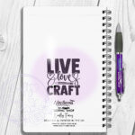 3295 personalised crafter lady notebook 3