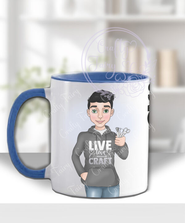 3297 personalised male crafter mug gift 3
