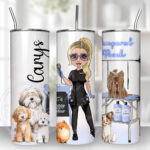 3318 personalised dog groomer tumbler 2