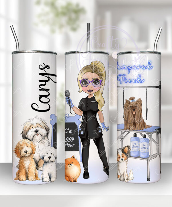3318 personalised dog groomer tumbler 2