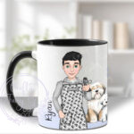 3320 personalised male doog groomer mug 2
