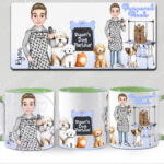 3320 personalised male doog groomer mug 4