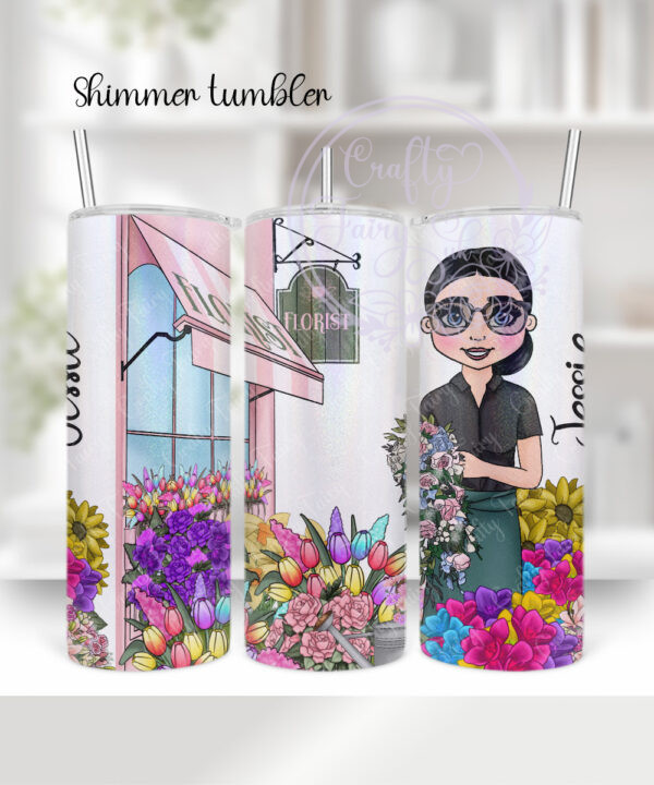 3324 personalised florist flowers tumbler 2
