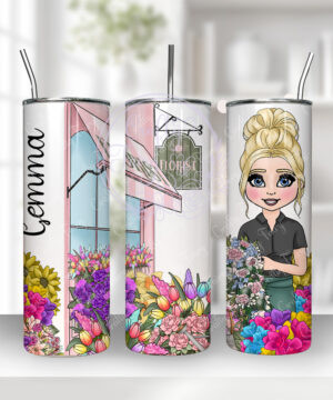 3324 personalised florist flowers tumbler 3