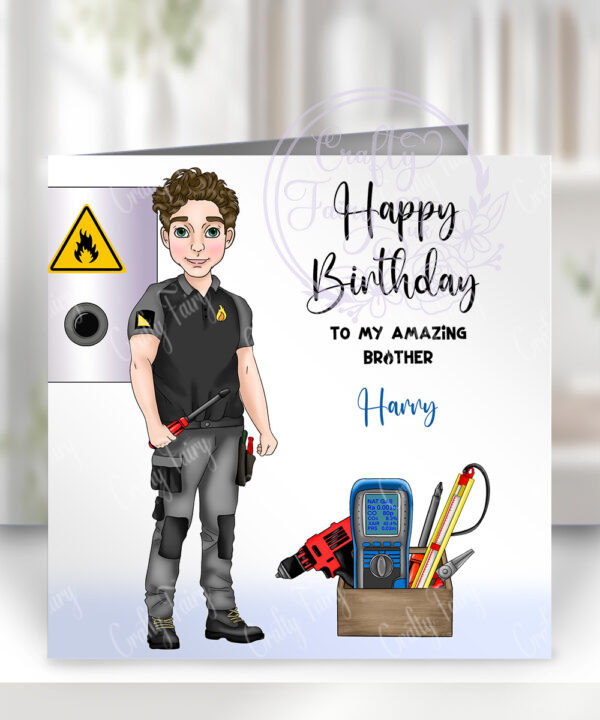3326 personalised card gas engineer 1