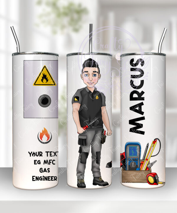 3328 personalised gas engineer tumbler 1