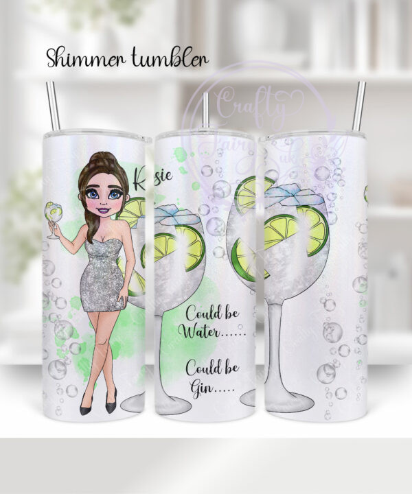 3330 personalised gin lover lady tumbler 2