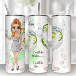 3330 personalised girl who loves gin tumbler 1