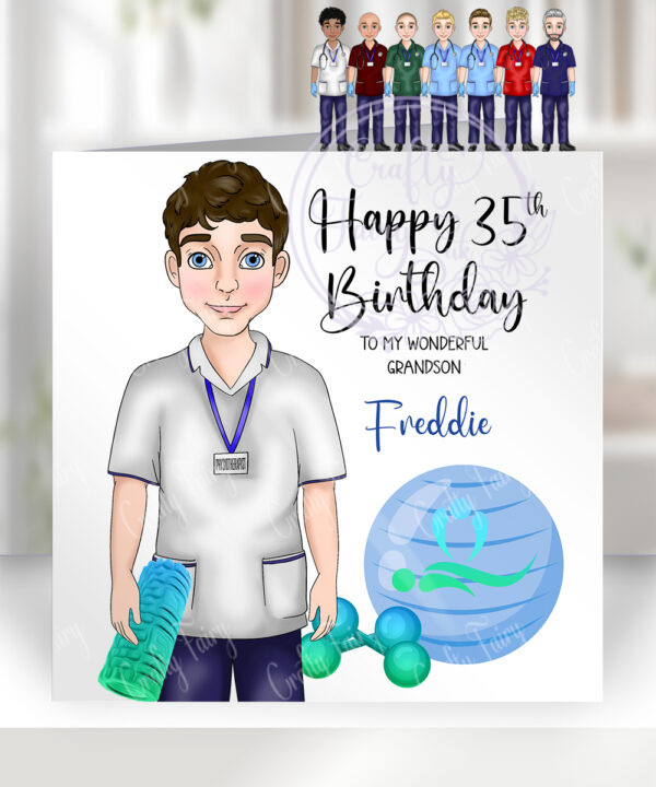 3338 personalised birthday card physiotherapist 1