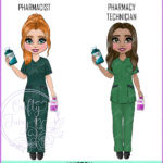 personalised nhs staff pharmacist or pharmacy technician new uniform birthday or congratulations card