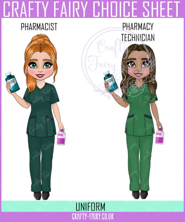personalised nhs staff pharmacist or pharmacy technician new uniform birthday or congratulations card