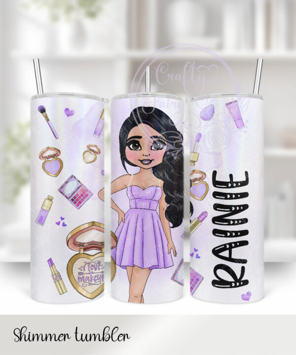 1057 personalised lilac love makeup tumbler 2
