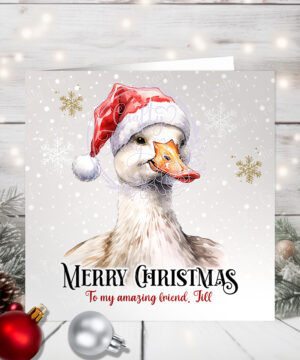 1111 personalised duck christmas card 3