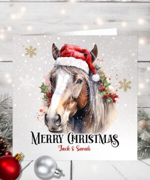 1117 personalised horse christmas card 3
